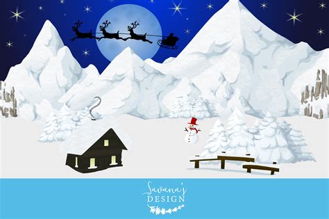 Winter Wonderland Clipart Custom Designed Illustrations ~ Creative Market