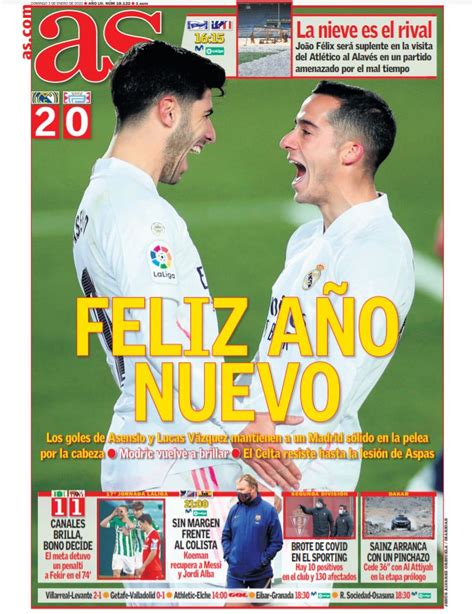 16:11, sun, may 30, 2021 | updated: Today's Spanish Papers: Real Madrid kick off 2021 with ...