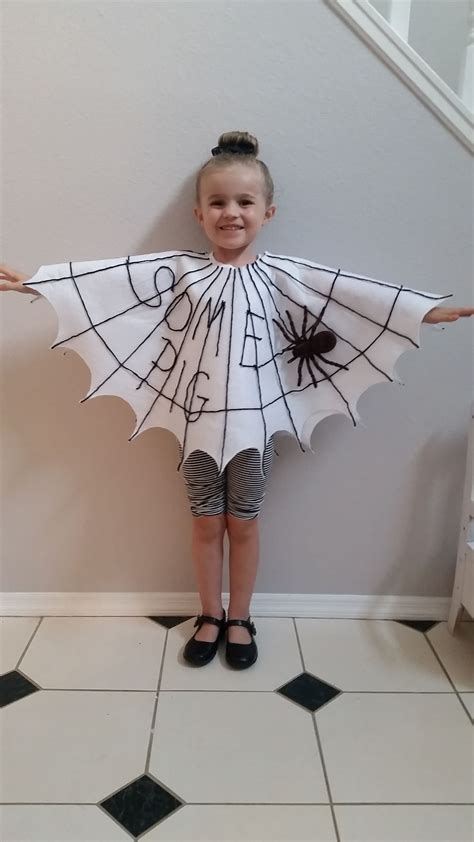 Charlottes Web Costume For Book Party At School Homemade Halloween