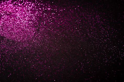Pink Glitter On Black Backgrund With Copy Space Stock Photo Download