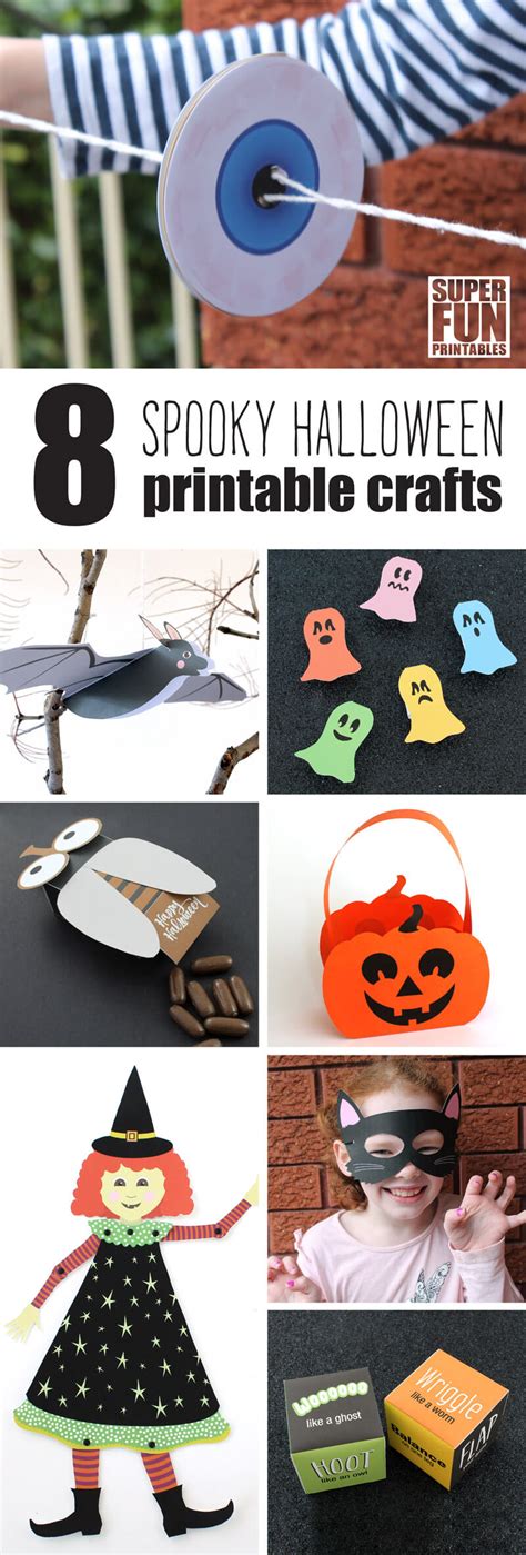 8 Fun Printable Halloween Crafts The Craft Train