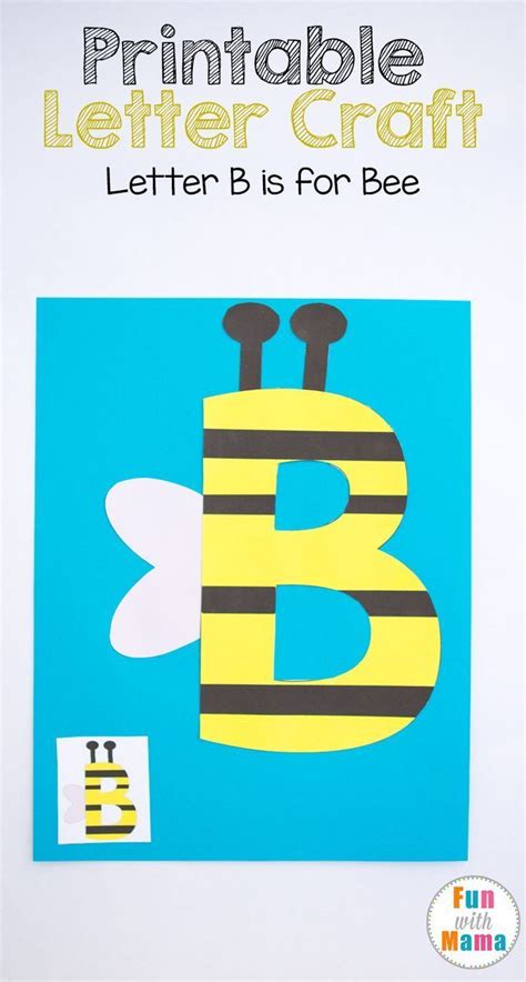 Free Letter B Crafts B Is For Bee Preschool Letters Preschool Letter