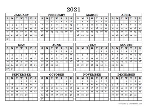 Julian Calendar 2021 Excel Template Calendar Design