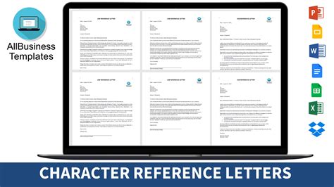 Character Reference sample | Templates at allbusinesstemplates.com