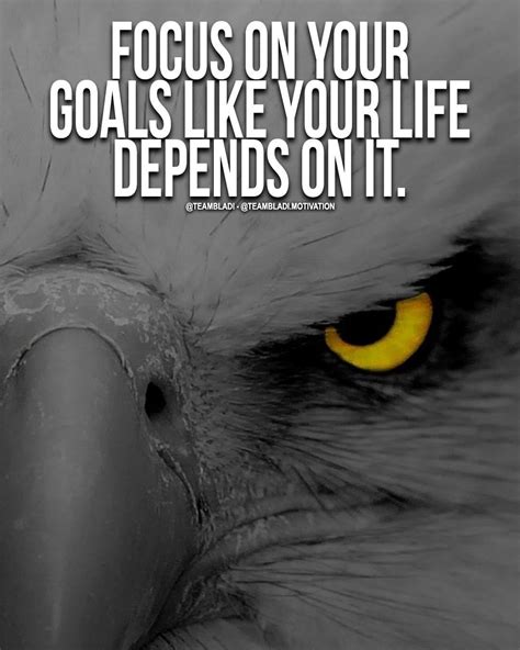 Focus On Your Goals Like Your Life Depends On It Motivation Quotes
