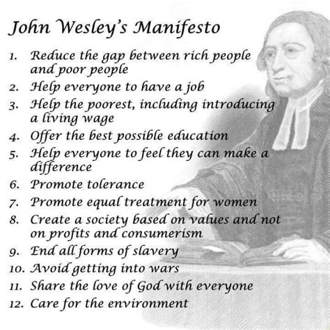 John Wesley Manifesto Rreformed