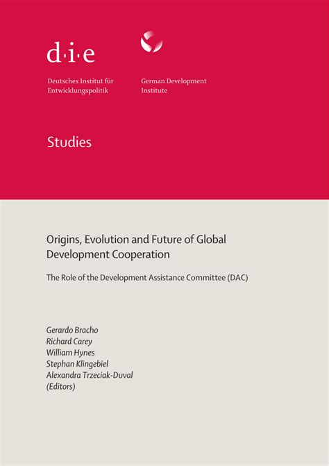 Pdf Origins Evolution And Future Of Global Development Cooperation
