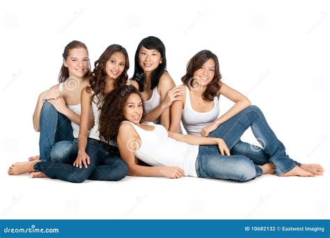 Diverse Teenagers Stock Photo Image Of Group Beautiful 10682132