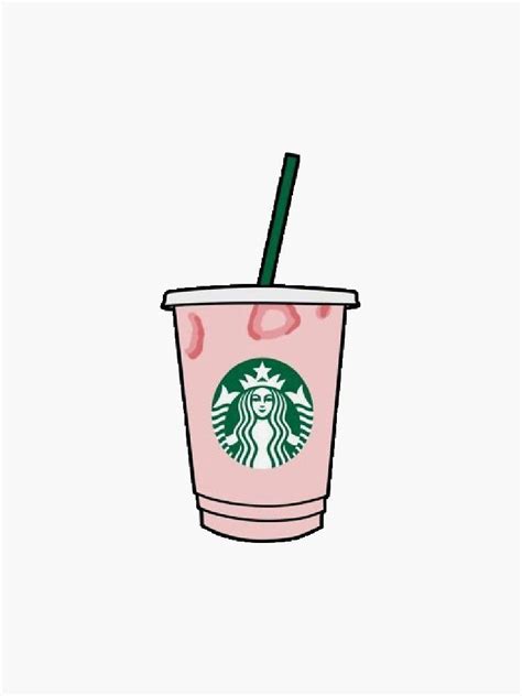 Starbucks Pink Drink Stickers By Gabbyrani Redbubble Drink