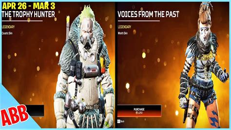 APEX LEGENDS ITEM SHOP TODAY CAUSTIC PROWLER RECOLORS VOICES FROM THE PAST WRAITH SKIN