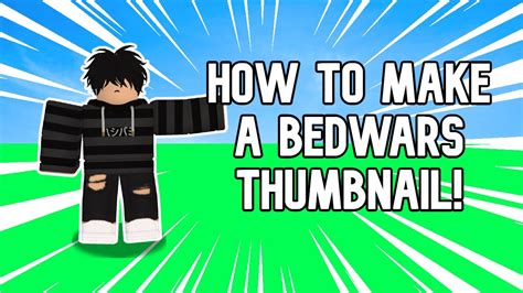 How To Make A Roblox Bedwars Thumbnail Without Blender Youtube