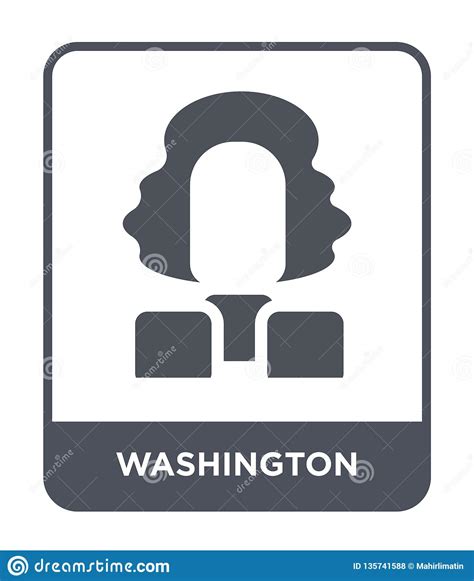 Washington Icon In Trendy Design Style. Washington Icon Isolated On White Background. Washington ...