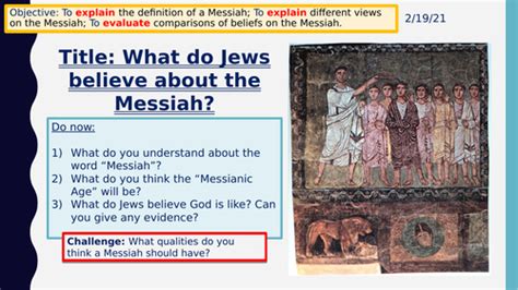 Judaism The Messiah Teaching Resources