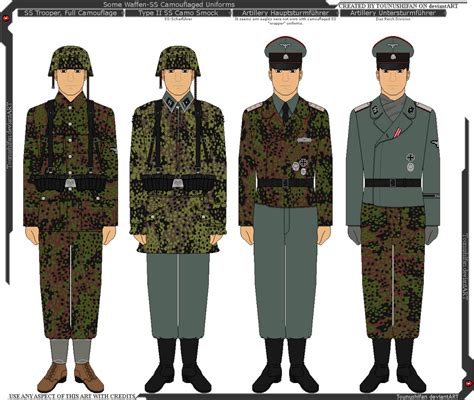 Some Waffen-SS Camouflage Uniforms by Grand-Lobster-King on DeviantArt png image