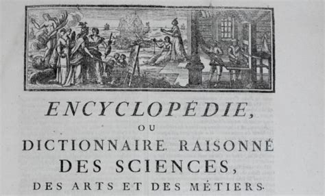 1er Juillet 1751 Parution Du Premier Volume De Lencyclopédie