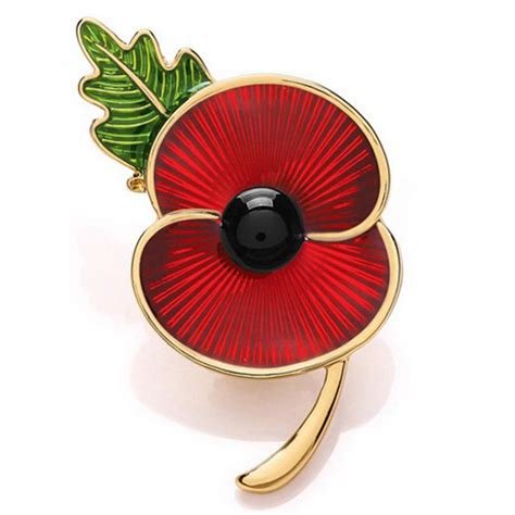 incredible 10 styles new poppy pin badge lapel brooch pin collection crystal enamel brooch badge
