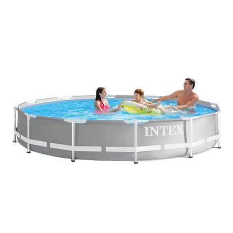 Intex 12 Ft X 12 Ft X 30 In Round Above Ground Pool In The