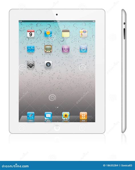 New Apple Ipad 2 White Version Editorial Stock Image Image 18635284
