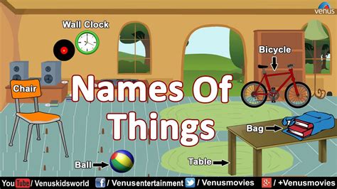 English Lessons Names Of Things Youtube