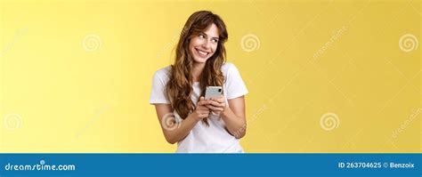 Lovely Silly Cute Flirty Girl Texting Receive Romantic Lovely Gesture