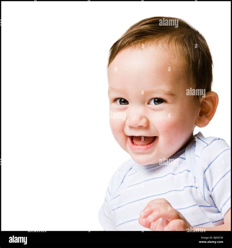 Baby Boy Smiling Stock Photo Alamy