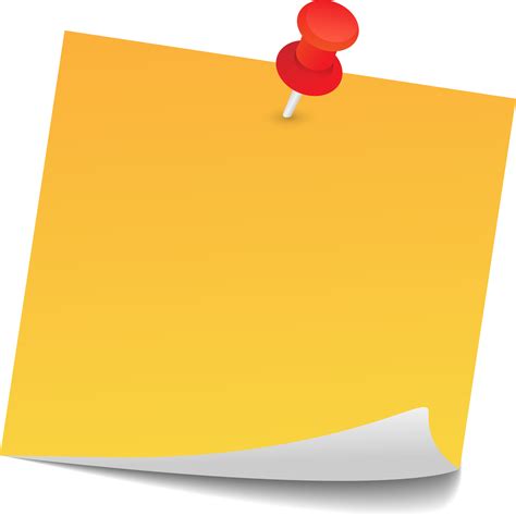 Blank Sticky Note Reminder Paper Png