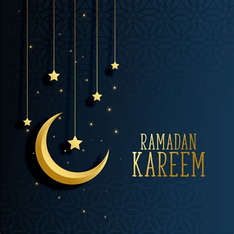 رمضان مبارك للجميع، أتمنى لكم جميعاً رمضان سعيداً وآمناً ومباركاً. moon and stars ramadan kareem background - Download Free ...