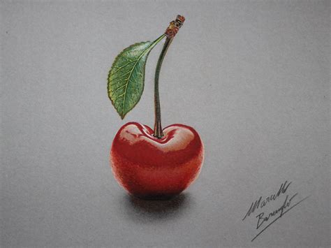 Earning the money you need, doesn't stop you from searching for an occupation that makes you happy, that feeds you as a person, as food would do. Cherry DRAWING by Marcello Barenghi by marcellobarenghi on ...