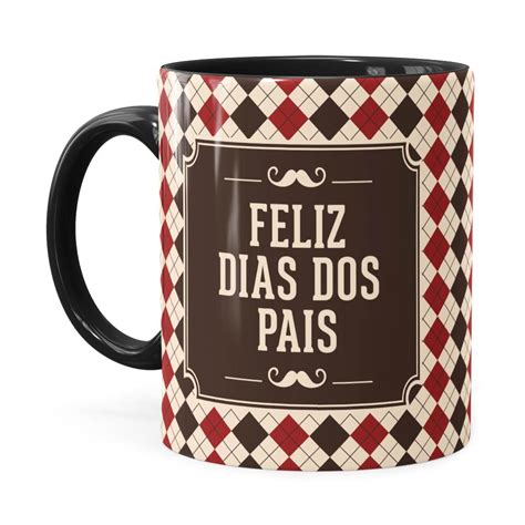 Joana diniz vive dia feliz ao celebrar o segundo aniversário da filha Caneca Feliz Dia Dos Pais V03 Preta | Big Presentes
