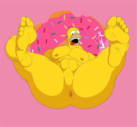 Rule 34 Asshole Balls Doughnut Feet Gay Homer Simpson Legs Spread Legs Up Male Only Masutaa