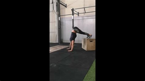 Box Handstand Push Up Youtube