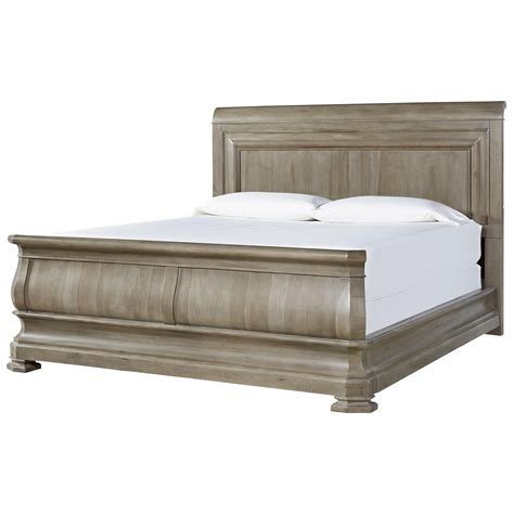 Universal Reprise 581a75b Queen Sleigh Bed With Paneled Headboard