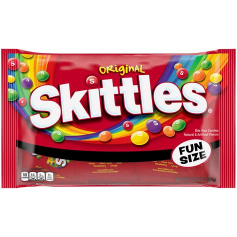 Skittles Original Fun Size Chewy Halloween Candy 1072oz Walmart
