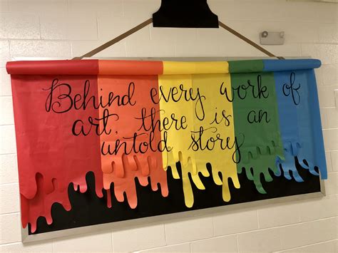 Free Bulletin Board Art Theme High School Art Room Art Classroom