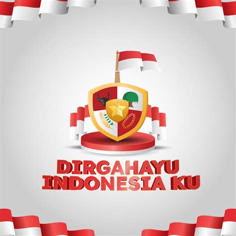 Hari Kemerdekaan Indonesia Means Indonesian Independence Day Poster Social Media Post 8484291