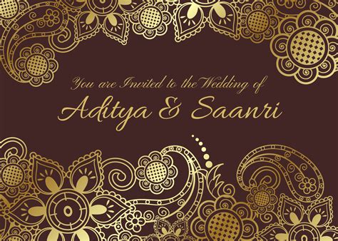 40 Indian Wedding Card Design Template Free Download  Wedding Card