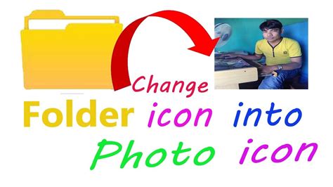 How To Change Folder Icon Into Photo Icon। Set Folder Icon Into Your