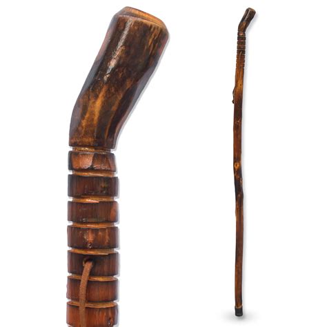 Rms Natural Wood Walking Stick 55 Handcrafted Wooden Hiking Stick
