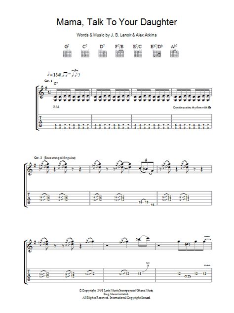 Mama Talk To Your Daughter By Robben Ford Guitar Tab Guitar Instructor