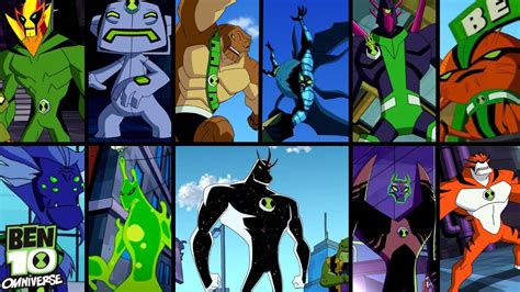 Every Alien Force Aliens Transformations In Omniverse Ben 10 Youtube