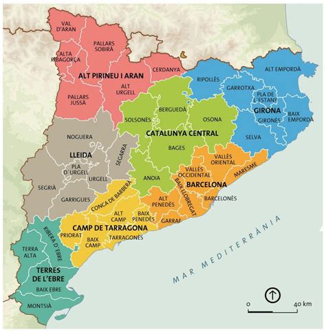 Every city perhaps will become closer to you. Catalunya barcelona map - Karte von catalunya in barcelona ...