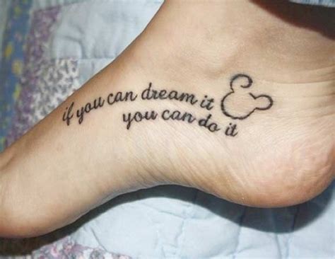 25 Cute Disney Tattoos That Are Beyond Perfect Stayglam Foot