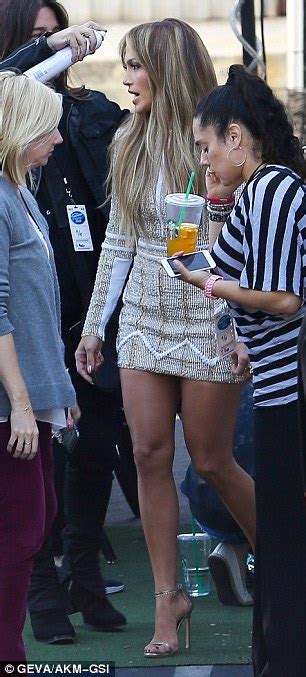 Jennifer Lopez Seals Her Status As Milf Mini Dress On American Idol Set