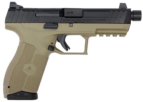 Iwi Masada 9mm Optics Ready Pistol With Threaded Barrel And Flat Dark