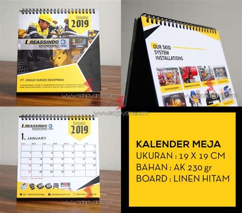 Cetak Kalender Meja 2020 Percetakan Berkualitas Di Jakarta