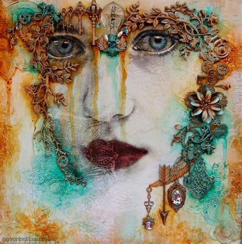 Just Createmade By Gayle Price For Mixed Media Place 2015 Mixed Media Art Canvas