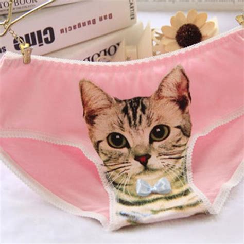 Buy New Design Cotton Panties Women Underwear Briefs 3d Printing Panty Cat Panties Sexy Girls