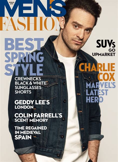 Mens Fashion Magazine Featuring Charlie Cox Various Covers
