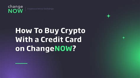 In this article, i will review the best exchanges where you can buy crypto with credit card. How To Buy Crypto With a Credit Card on ChangeNOW - YouTube