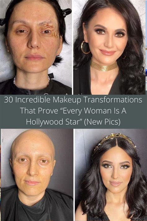 Incredible Makeup Transformations That Prove Every Woman Is A Hollywood Star New Pics